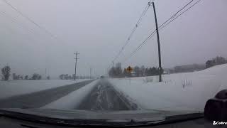 Relaxing Snow Drive - Leelanau County, MI 4K