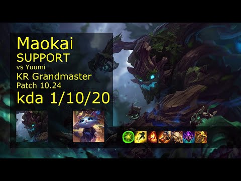 Maokai Support & Kai'Sa vs Yuumi & Aphelios - KR Grandmaster 1/10/20 10.24 // [롤] 마오카이 vs 유미 서폿