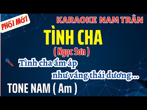 Karaoke Tình Cha Tone Nam | Nam Trân