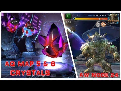 MARVEL CONTEST OF CHAMPIONS: Crystals Opening - AQ Crystals | AW Node 24 VS King Groot