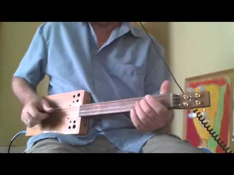 The First Time Ever I Saw Your Face - Cover on a Cigar Box Guitar