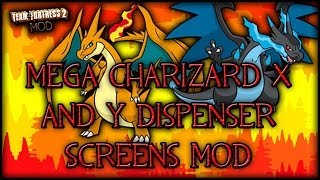 Mega Charizard X and Y Dispenser Screens