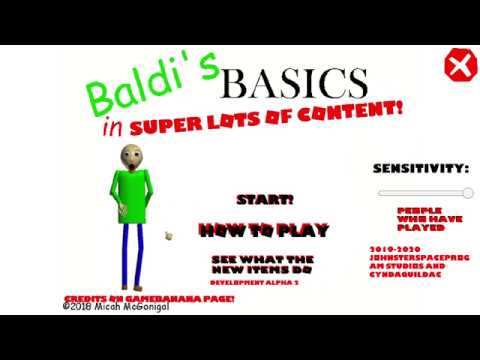 baldi's basics in super lots of content  Exploration Mode