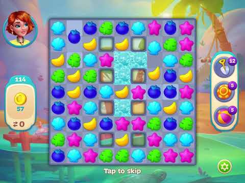 Hawaii Match-3 Mania - Level 114 - No Booster - FULL STORY - CaroGamesNL -