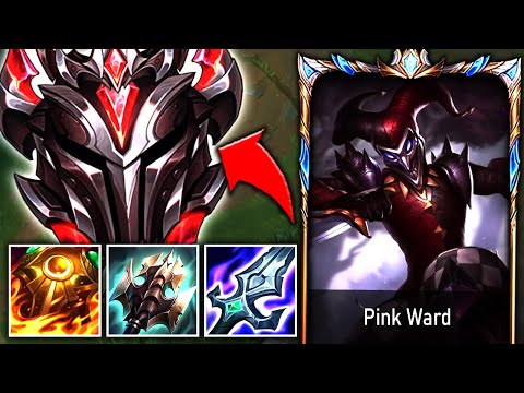PINK WARD TAKES HIS TANK SHACO BUILD INTO A GRANDMASTER ELO GAME!!