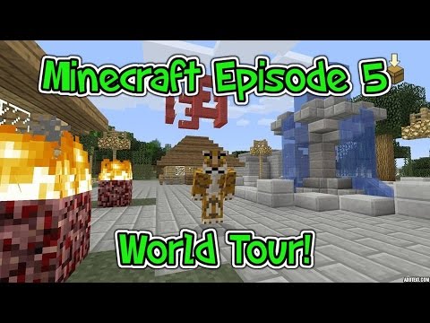 PS4 Minecraft Episode 5 - Tour of Our World!