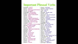 50 Important Phrasal Verbs#Fyp #English #Learning #2026 #Englishteacher
