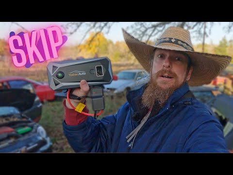 YaberAuto Jump Starter 5000A 21800mAh Battery Jumper Starter Portable (9.0L Gas/8.0L Diesel), Car Battery Jump Starter Power Pack, Fast Charge, 12V Jump Box with Safety Jumper Cables, 3-Modes-Lights video review thumbnail