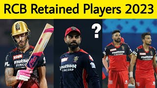 Kohli & Faf to Released? | RCB Retained Players List for IPL 2023 Mini Auction