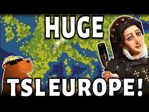 I Played A MASSIVE Game In Europe... Full Game, HUGE TSL!!! (Deity France Civilization VI)