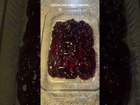 Three Ingredient Blueberry Dump Cake