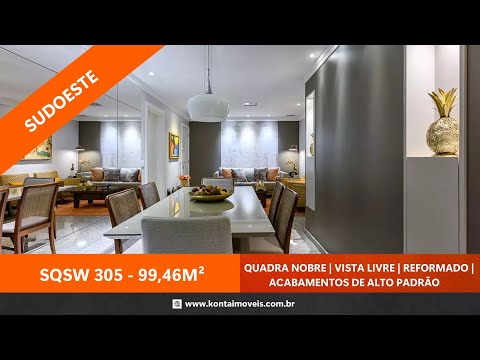 Viva no Melhor do Sudoeste: Apartamento Alto Padrão na SQSW 305 com Vista Livre para o verde.