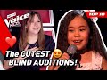 TOP 10 | The CUTEST Blind Auditions in The Voice Kids 😍❤️ (part 3)