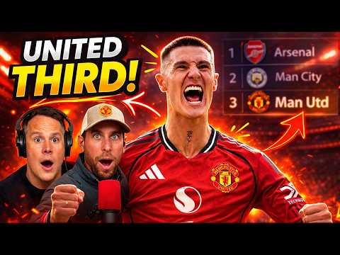 United THIRD… is this actually happening after that Palace comeback? 🔥