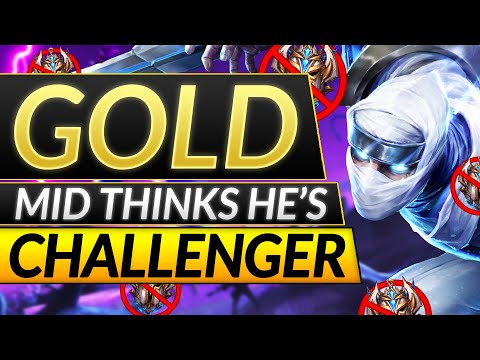 GOLD ZED MAIN Thinks He's Challenger - What EVERY MIDLANER MUST Know - LoL Guide