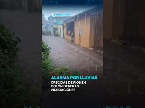 Alarma por lluvias en Colón. La comunidad de San Felipe de Portobelo inundada