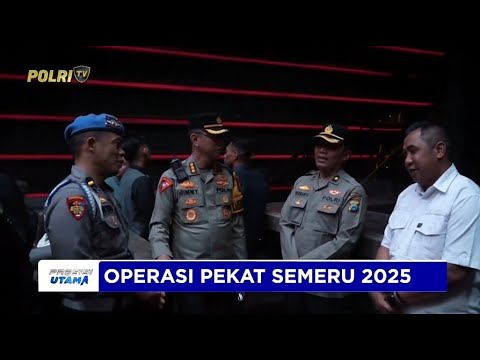 KAROOPS POLDA JAWA TIMUR PIMPIN DAN TERJUN LANGSUNG DALAM OPERASI PEKAT SEMERU 2025