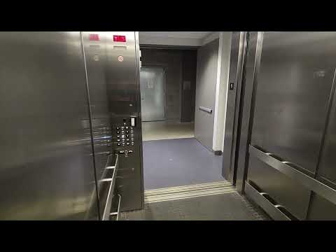 ThyssenKrupp Synergy MRL Traction Service Elevator @ Engineering Center, Oakland University (retake)