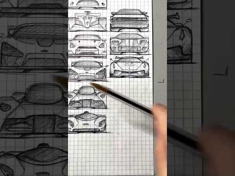 Koenigsegg Jesko#car#drawing video
