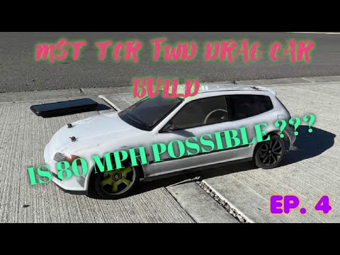 MST TCR FWD EG6 RC DRAG CAR BUILD