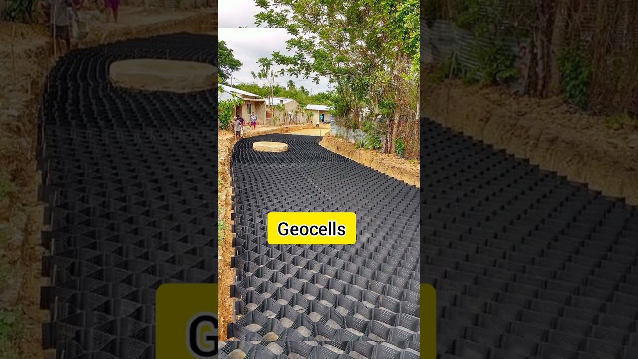 Amazing Road construction with  Geosynthetics technique #shorts