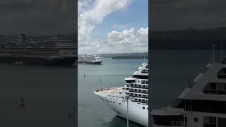 MSC Magnífica y HAL Rotterdam en el Lago Gatun #mscmagnifica #hollandamericarotterdam #panama#cruise