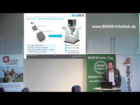 Die BlueGen Brennstoffzelle als hocheffiziente Stromerzeugungsanlage [10. BHKW-Info-Tage]