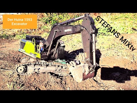 TEST: RC BAGGER HUINA 1593 Schwieriges Terrain