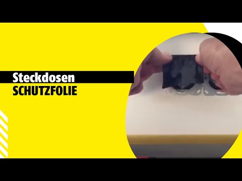 Einfaches Abkleben von Steckdosen und Lichtschalter bei Malerarbeiten