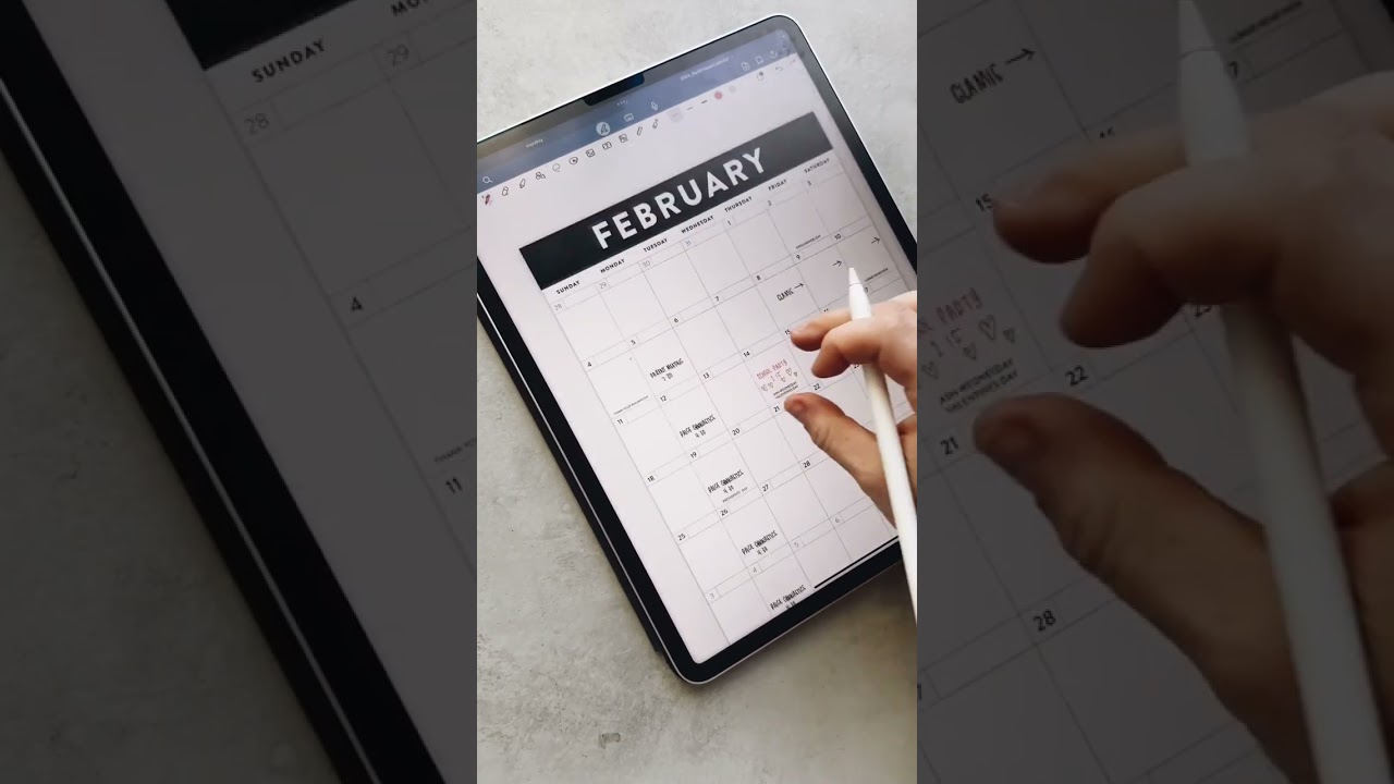 Bring my 2024 monthly calendar pdf into an app like to digitally plan your life! Perfect for those