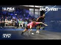 Squash 10 EPIC DIVES From The PSA World Tour