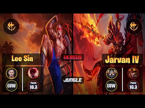 Selfmade LEE SIN (Jungle) [Conqueror] VS JARVAN IV - Challenger EUW Patch 10.3