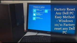 Factory Reset Dell PC  Windows 10/11 Easy Method | Factory reset Dell PC without Password