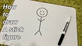 How to draw a stick figure (super easy tutorial)