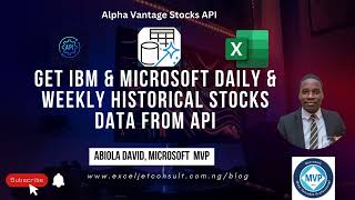 Get IBM and Microsoft Daily and Weekly Historical Stocks Data from API