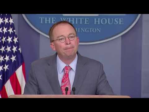 Mick Mulvaney briefing at White House