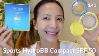 Shiseido Sports HydroBB Compact SPF 50 Wear Test| Tiana Le