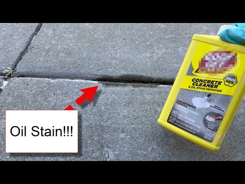 Remove Oil Stains from Concrete with Goof Off!