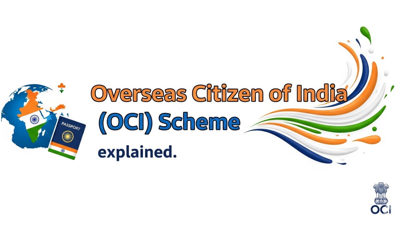 Video lecture covering Overseas Citizenship of India evolutionary timeline