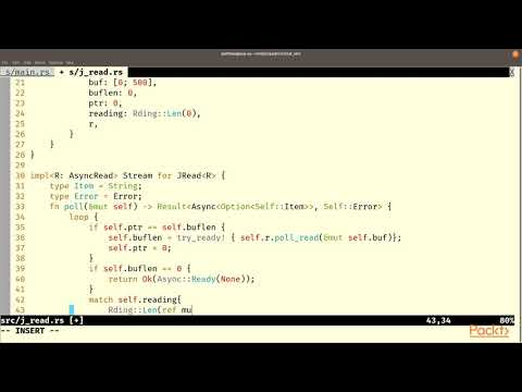 Rust Projects Use AsyncRead to Treat Input as an Asynchronous Stream | packtpub com