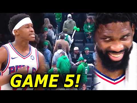 VINTAGE Joel Embiid halimaw kahit nalumpo, walk out ang Fans ng Boston!