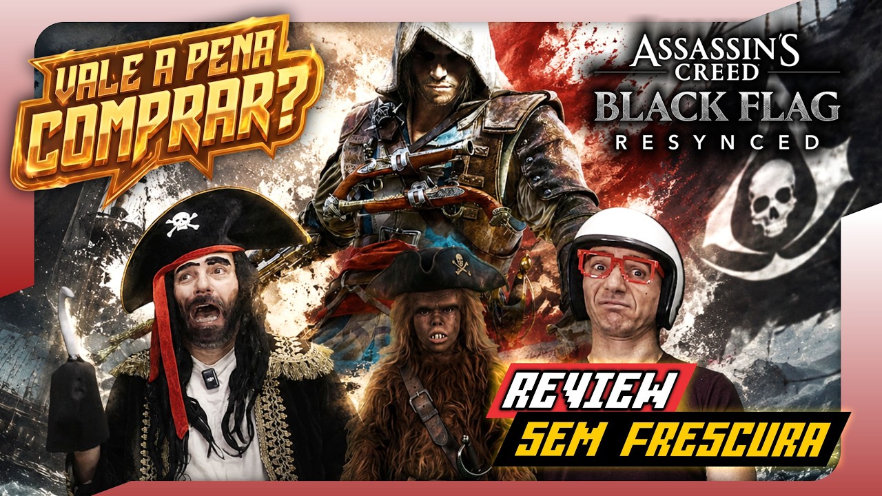 VALE A PENA COMPRAR ASSASSIN'S CREED BLACK FLAG RESYNCED? 🏴‍☠️🎮 REVIEW SEM FRESCURA #assassinscreed