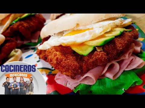 Receta: Torta de milanesa y jamón para chamacos | Cocineros Mexicanos