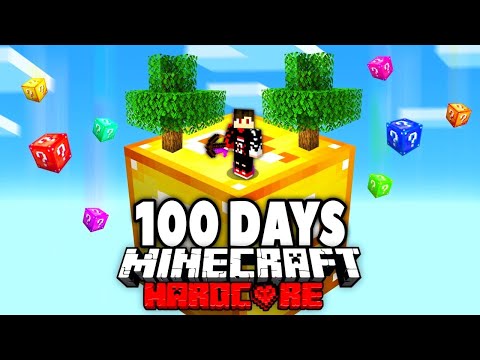 Insane Survival: 100 Days with Lucky Block in Minecraft Hardcore!