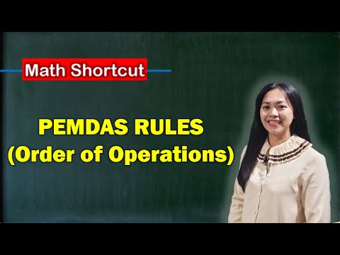 PEMDAS Rules - Order of Operations