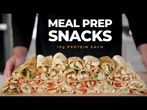 I Made 30 Days Worth of High Protein Chicken Snack Wraps for $1 Each