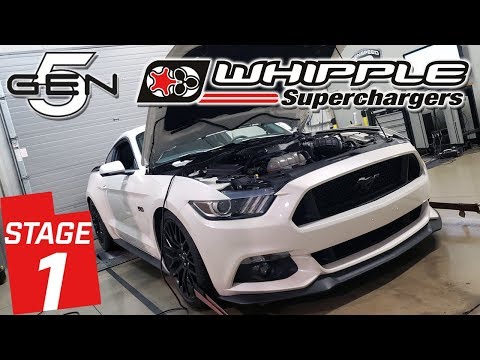 2017 Mustang GT (STAGE 1) Gen 5 Whipple Dyno at Brenspeed