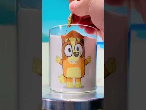 Bingo Sand Art 🧡🏝️ | Bluey  #ytshorts