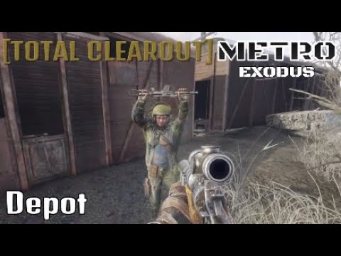 Metro Exodus Stealth Depot Level Undetected Gameplay Hardcore Difficulty Elimination Run