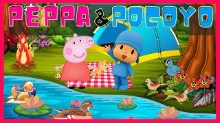 PEPPA E POCOYO VO ACAMPAR- Uma Aventura Na Floresta- Historinhas Infantis Contadas E Animadas